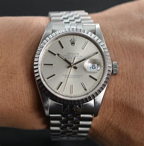 watches released in 1990|1991 rolex datejust and stainless.